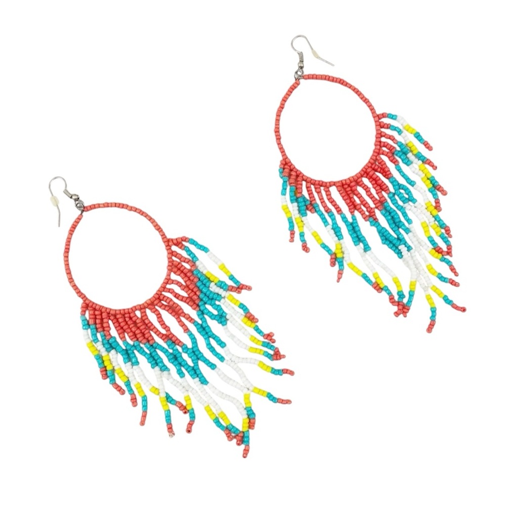 Multicolored Beaded Earrings